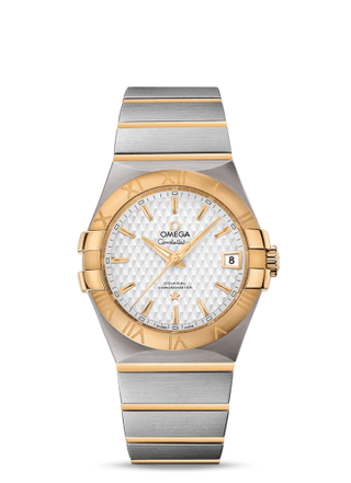 Omega - 123.20.35.20.02.006  Constellation Co-Axial 35 Stainless Steel / Yellow Gold / Lozenge Silver