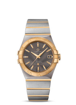 Omega - 123.20.35.20.06.001  Constellation Co-Axial 35 Stainless Steel / Yellow Gold / Grey