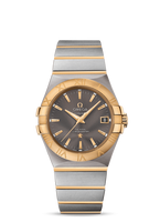 Omega Constellation Quartz 27 Brushed Stainless Steel / Yellow Gold / Champagne MOP (123.20.35.20.06.001)