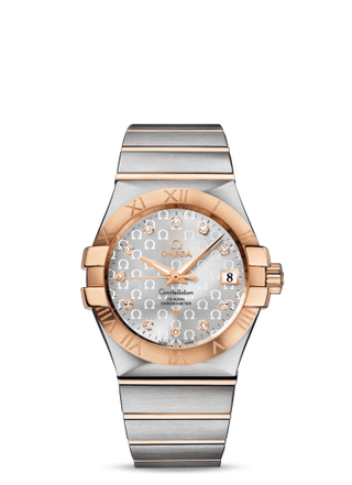 Omega - 123.20.35.20.52.003  Constellation Co-Axial 35 Stainless Steel / Red Gold / Silver Omega