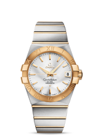 Omega Constellation Co-Axial 38 Stainless Steel / Yellow Gold / Diamond / Champagne (123.20.38.21.02.002)