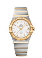 Omega Constellation Co-Axial 38 Stainless Steel / Red Gold / Silver Silk (123.20.38.21.02.006)