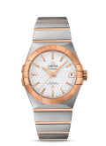 Omega - 123.20.38.21.02.008  Constellation Co-Axial 38 Stainless Steel / Red Gold / Silver Lozenge