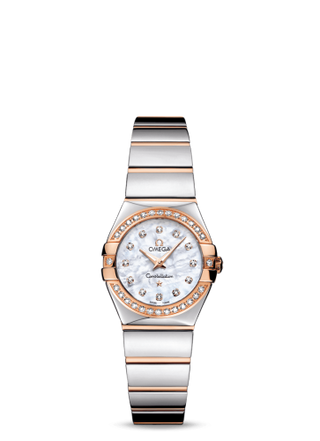 Omega - 123.25.24.60.55.005  Constellation Quartz 24 Polished Stainless Steel / Red Gold / Diamond / MOP