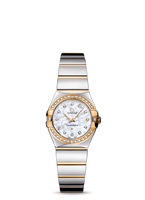 Omega Constellation Quartz 24 Polished Stainless Steel / Yellow Gold / Diamond / Champagne Supernova (123.25.24.60.55.007)