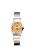 Omega Constellation Quartz 24 Polished Stainless Steel / Yellow Gold / Diamond / MOP Supernova (123.25.24.60.58.002)