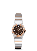 Omega Constellation Quartz 24 Polished Stainless Steel / Red Gold / Diamond / MOP Supernova (123.25.24.60.63.002)