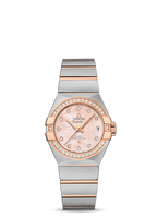 Omega Constellation Co-Axial 27 Brushed Stainless Steel / Diamond / Pink MOP (123.25.27.20.57.004)