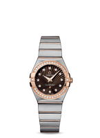 Omega Constellation Quartz 27 Brushed Stainless Steel / Red Gold / MOP (123.25.27.60.63.001)