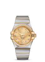 Omega Constellation Co-Axial 35 Stainless Steel / Yellow Gold / Diamond / Silver (123.25.35.20.58.001)