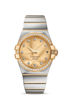 Omega Constellation Co-Axial 38 Stainless Steel / Yellow Gold / Diamond / Silver (123.25.38.21.58.001)