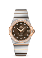 Omega Constellation Co-Axial 38 Stainless Steel / Red Gold / Diamond / Silver (123.25.38.21.63.001)