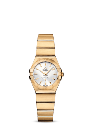 Omega - 123.50.24.60.02.002  Constellation Quartz 24 Brushed Yellow Gold / Silver