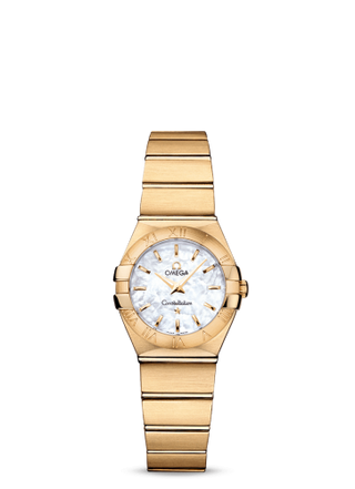 Omega - 123.50.24.60.05.002  Constellation Quartz 24 Brushed Yellow Gold / MOP