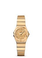 Omega Constellation Quartz 24 Brushed Yellow Gold / Champagne (123.50.24.60.58.001)