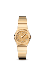 Omega Constellation Quartz 24 Polished Yellow Gold / Diamond / Champagne Supernova (123.50.24.60.58.002)