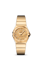 Omega Constellation Quartz 27 Polished Yellow Gold /  Diamond / Silver (123.50.27.60.58.002)