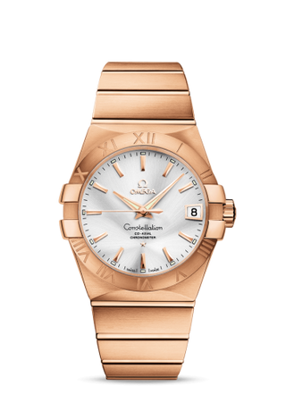 Omega - 123.50.38.21.02.001  Constellation Co-Axial 38 Red Gold / Silver