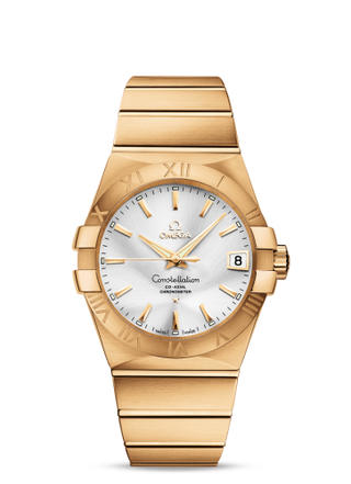 Omega - 123.50.38.21.02.002  Constellation Co-Axial 38 Yellow Gold / Silver