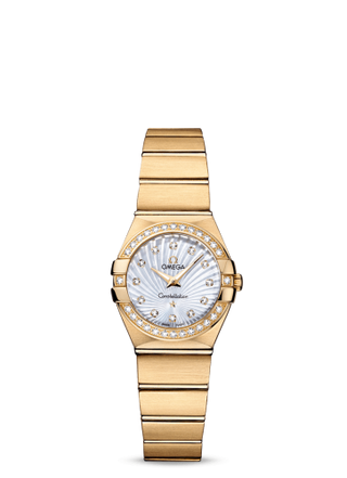 Omega - 123.55.24.60.55.003  Constellation Quartz 24 Brushed Yellow Gold / Diamond / MOP Supernova