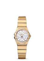 Omega Constellation Quartz 24 Brushed Yellow Gold / Diamond / Champagne Supernova (123.55.24.60.55.004)