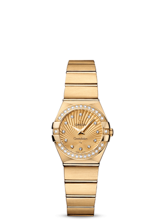 Omega - 123.55.24.60.58.001  Constellation Quartz 24 Brushed Yellow Gold / Diamond / Champagne Supernova