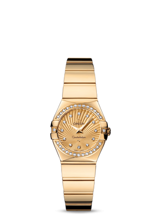 Omega - 123.55.24.60.58.002  Constellation Quartz 24 Polished Yellow Gold / Diamond / Champagne Supernova