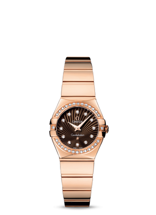 Omega - 123.55.24.60.63.002  Constellation Quartz 24 Polished Red Gold / Diamond / Brown Supernova