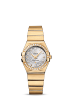 Omega Constellation Quartz 27 Brushed Red Gold / Diamond / Silver Omega (123.55.27.60.52.002)