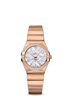 Omega Constellation Quartz 27 Brushed Red Gold / Diamond / Brown Supernova (123.55.27.60.55.002)