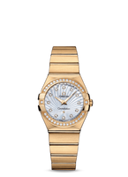 Omega Constellation Quartz 27 Brushed Yellow Gold / Champagne Supernova (123.55.27.60.55.003)