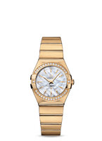 Omega Constellation Quartz 27 Brushed Yellow Gold / Diamond / Champagne Supernova (123.55.27.60.55.004)