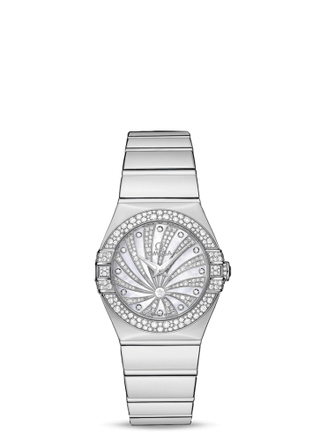 Omega - 123.55.27.60.55.014  Constellation Quartz 27 White Gold / Snow / Diamond Supernova