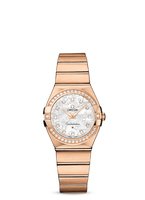 Omega Constellation Quartz 27 Brushed Red Gold / Diamond / Diamond (123.55.27.60.55.015)