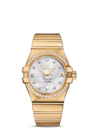 Omega - 123.55.35.20.52.002  Constellation Co-Axial 35 Yellow Gold / Diamond / Silver