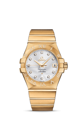 Omega - 123.55.35.20.52.004  Constellation Co-Axial 35 Yellow Gold / Diamond / Silver