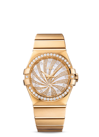 Omega - 123.55.35.20.55.001  Constellation Co-axial 35 Yellow Gold / Diamond / Diamond Supernova