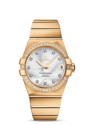 Omega - 123.55.38.21.52.002  Constellation Co-Axial 38 Yellow Gold / Diamond / Silver