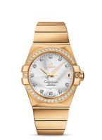 Omega Constellation Co-Axial 38 Yellow Gold / Diamond / Champagne (123.55.38.21.52.002)