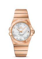 Omega Constellation Co-Axial 38 Stainless Steel / Yellow Gold / Diamond / Champagne (123.55.38.21.52.007)