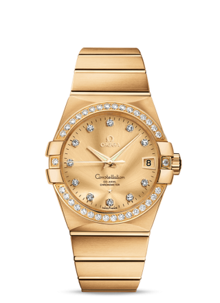 Omega - 123.55.38.21.58.001  Constellation Co-Axial 38 Yellow Gold / Diamond / Champagne