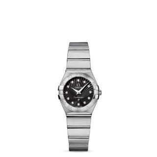 Omega - 123.10.24.60.51.001  Constellation Quartz 24 Brushed Stainless Steel / Black Supernova