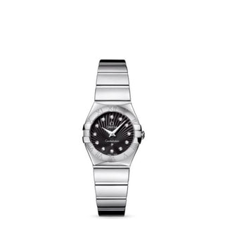 Omega - 123.10.24.60.51.002  Constellation Quartz 24 Polished Stainless Steel / Black Supernova