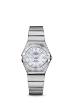 Omega Constellation Co-Axial 27 Brushed Stainless Steel / Diamond / Black Stars (123.10.27.20.55.001)