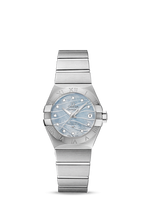 Omega Constellation Co-Axial 27 Brushed Stainless Steel / Wavy MOP (123.10.27.20.57.001)