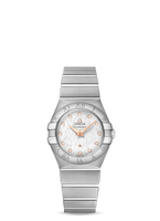 Omega Constellation Quartz 27 Polished Stainless Steel / Silver Silk (123.10.27.60.52.001)