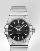 Omega - 123.10.35.20.01.002  Constellation Co-Axial 35 Stainless Steel / Black Clous de Paris