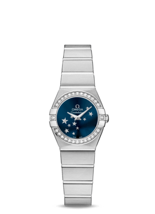 Omega - 123.15.24.60.03.001  Constellation Quartz 24 Brushed Stainless Steel / Diamond / Orbis