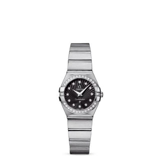 Omega - 123.15.24.60.51.001  Constellation Quartz 24 Brushed Stainless Steel / Diamond / Black Supernova