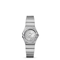 Omega Constellation Quartz 24 Brushed Stainless Steel / Diamond / Silver Omega (123.15.24.60.52.001)